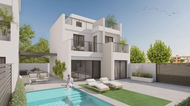 3 soveværelse Villa til salg i Los Narejos, Los Alcázares med swimmingpool garage - € 659.000 (Ref: 8392941)