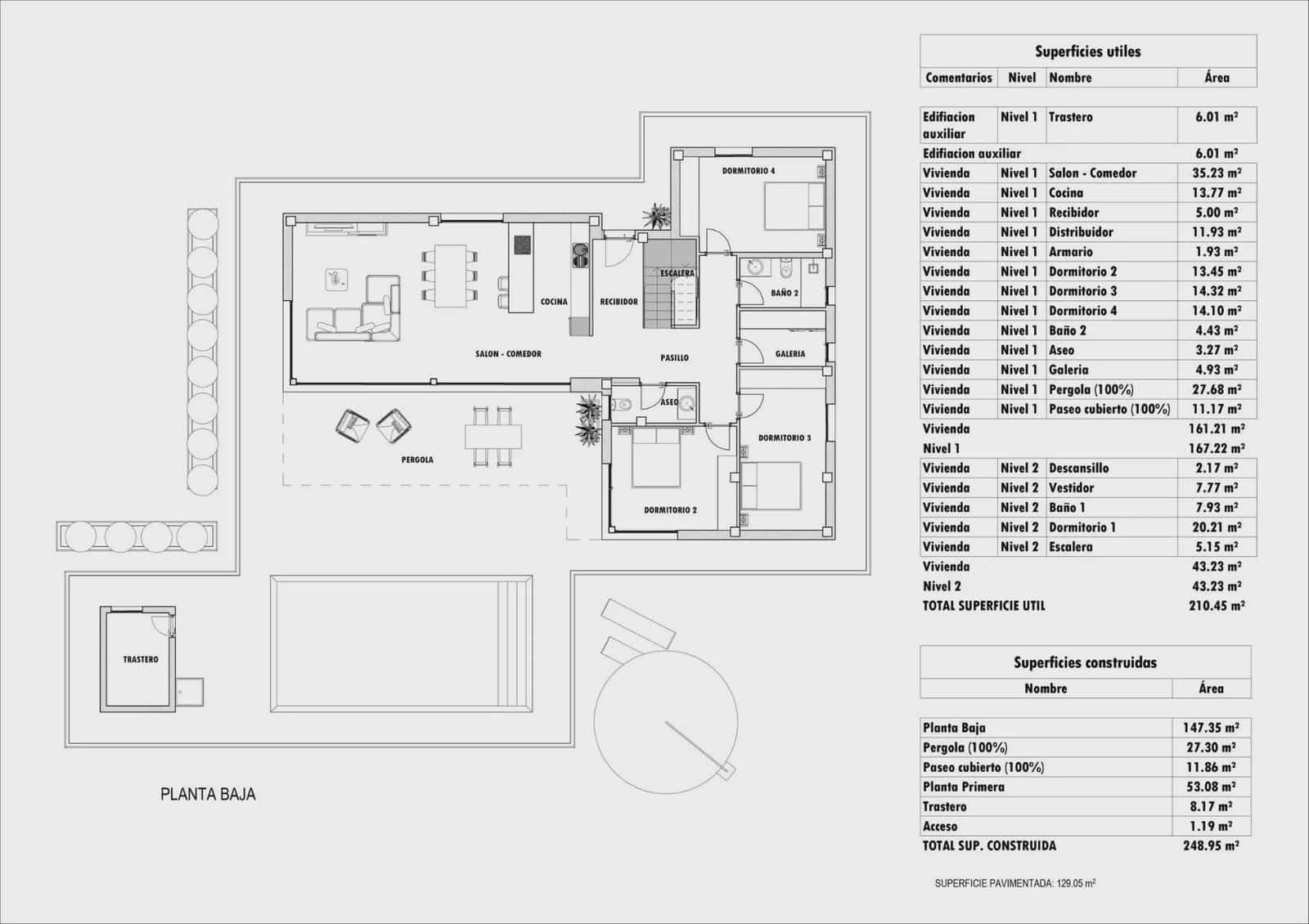 4 slaapkamer Villa te koop in Aspe met zwembad garage - € 681.000 (Ref: 9086642)
