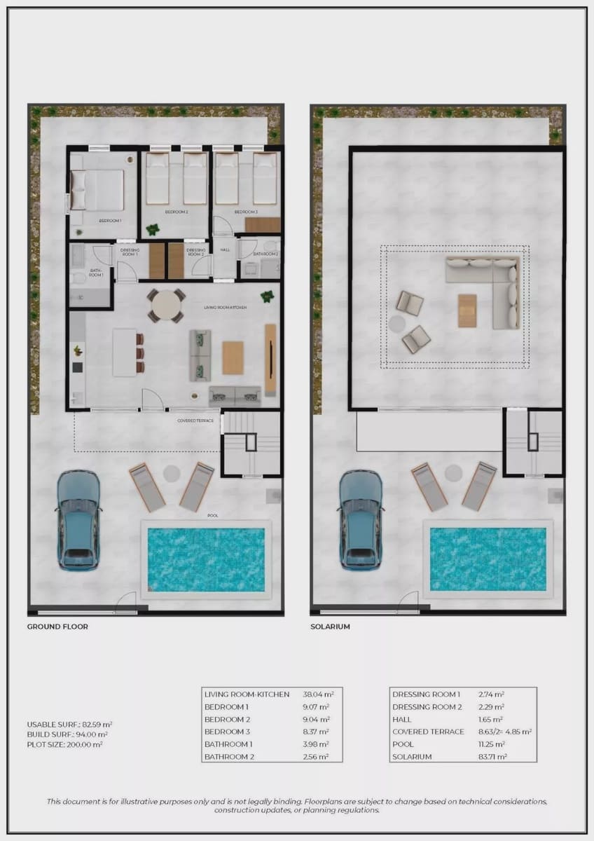 3 bedroom Villa for sale in La Pinilla with pool garage - € 274,780 (Ref: 9086645)
