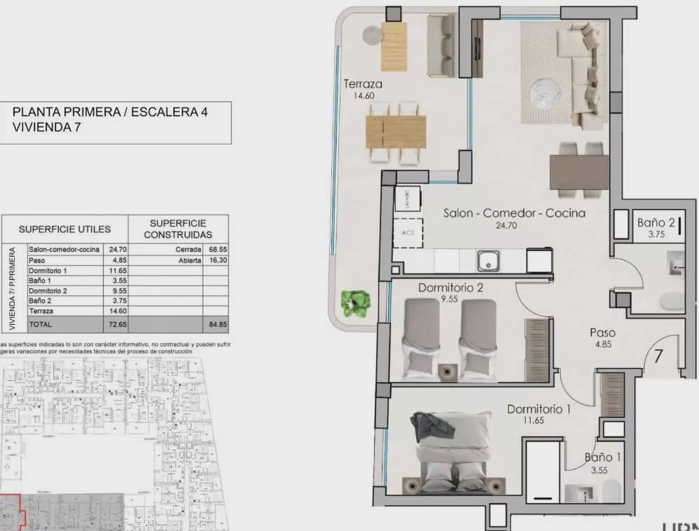 2 soverom Leilighet til salgs i Santa Pola med svømmebasseng garasje - € 315 000 (Ref: 9086665)