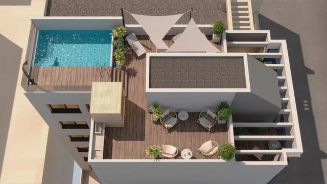 1 chambre Appartement à vendre à Playa del Acequión, Torrevieja avec piscine - 199 000 € (Ref: 9086695)