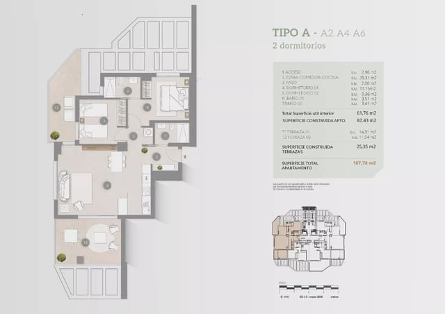 2 slaapkamer Strandappartement te koop in Cometa - Carrió, Calpe / Calp met zwembad garage - € 430.000 (Ref: 9086740)