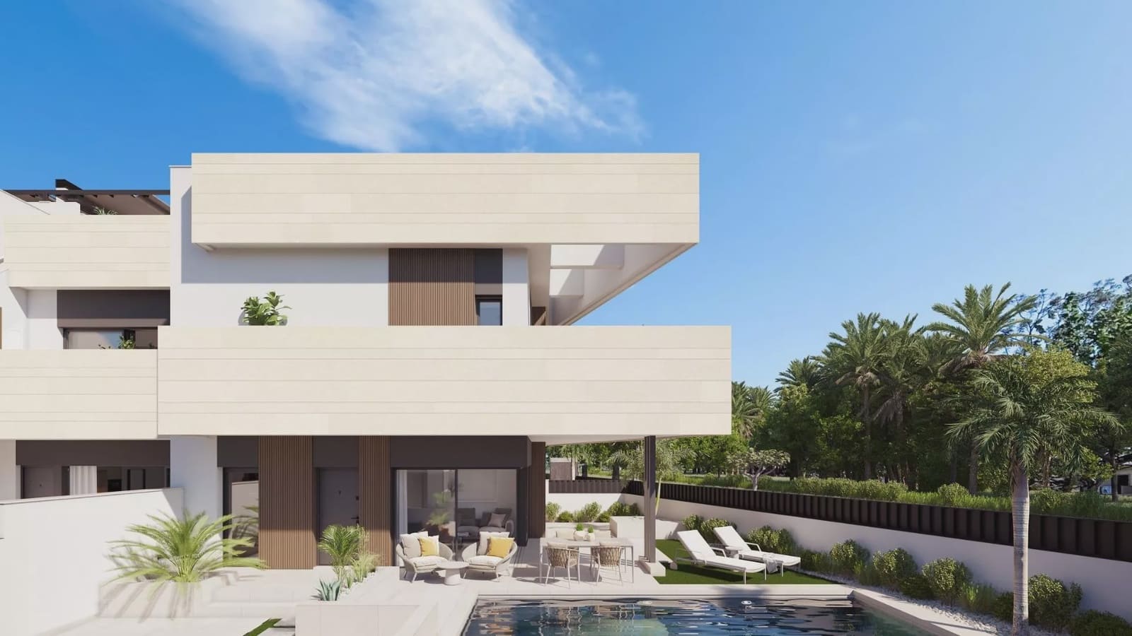 Bungalow de 3 habitaciones en Pilar de la Horadada en venta con piscina garaje - 659.000 € (Ref: 9086764)