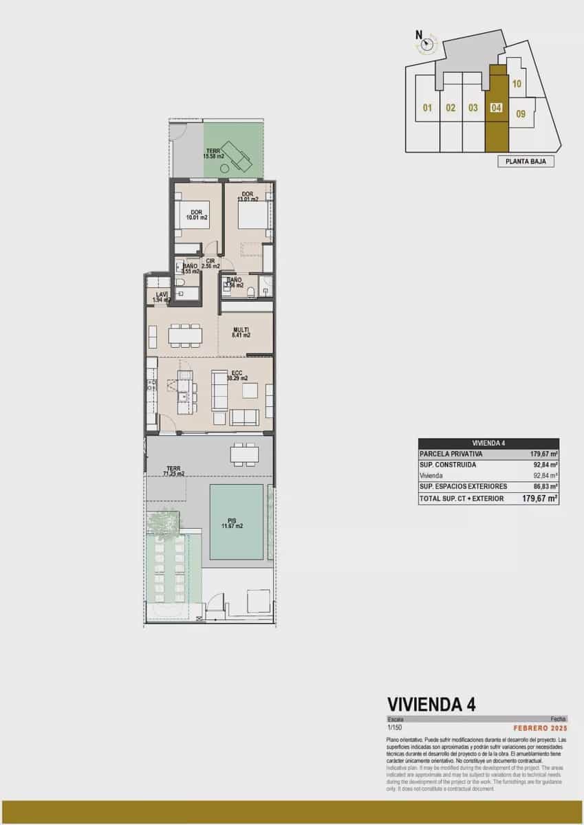 3 soverom Bungalow til salgs i Pilar de la Horadada med svømmebasseng garasje - € 459 000 (Ref: 9086767)