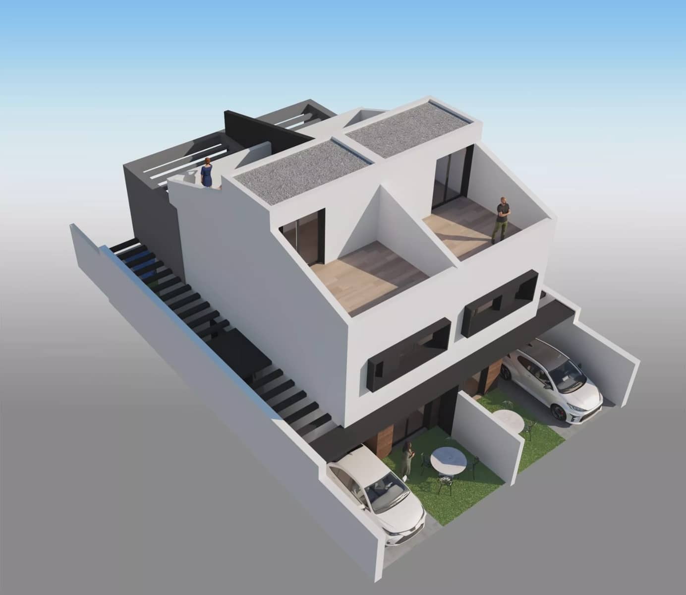 3 soverom Kjedet enebolig til salgs i Santiago de la Ribera med svømmebasseng garasje - € 400 000 (Ref: 9086774)