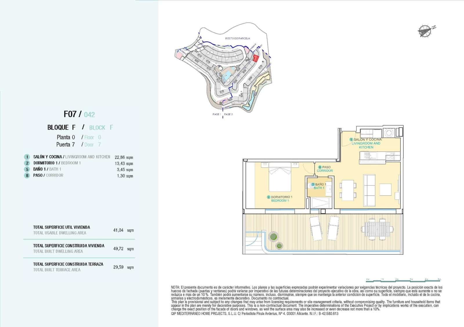 1 soverom Leilighet til salgs i Aguilas med svømmebasseng garasje - € 290 000 (Ref: 9086778)