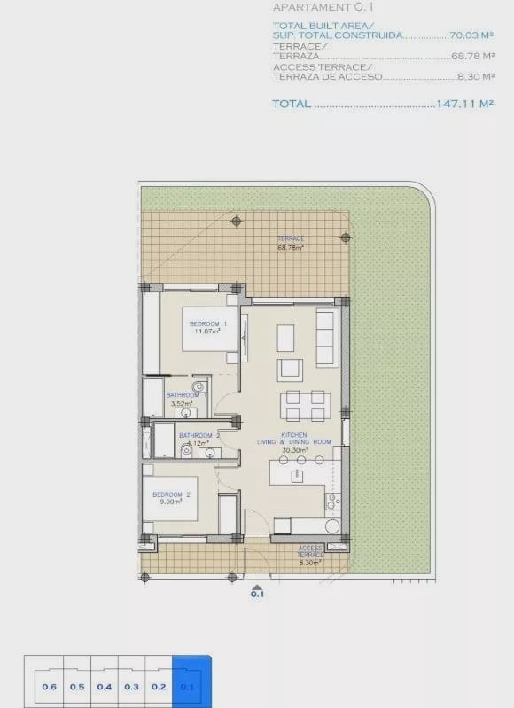 2 soverom Leilighet til salgs i Los Alcazares med svømmebasseng garasje - € 265 000 (Ref: 9086802)