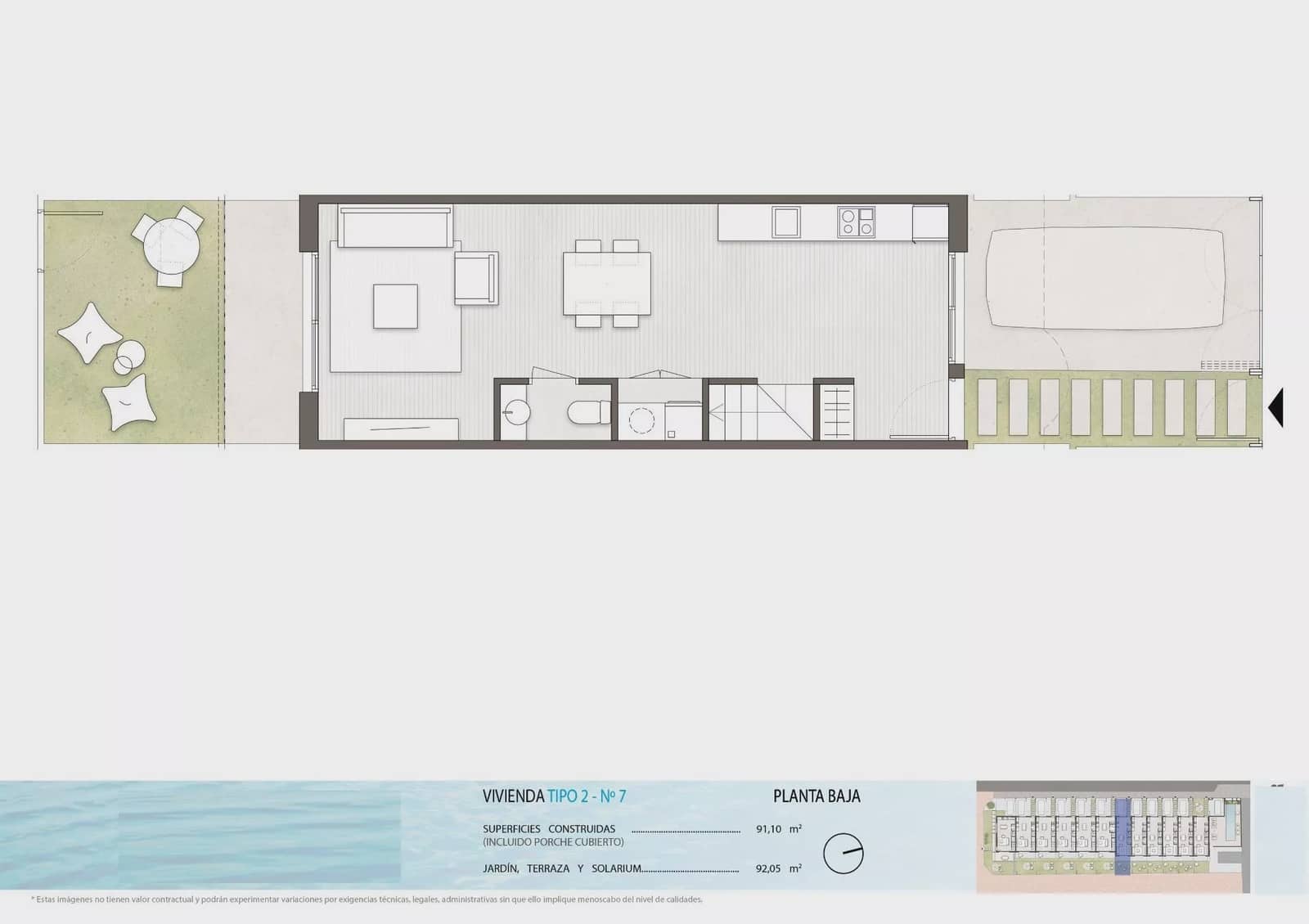 2 bedroom Townhouse for sale in Pilar de la Horadada with pool garage - € 314,900 (Ref: 9086877)