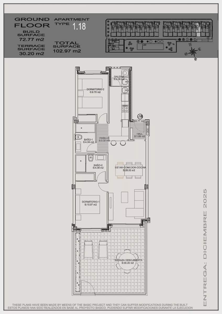 2 soveværelse Lejlighed til salg i Torrevieja med swimmingpool garage - € 270.900 (Ref: 9086892)