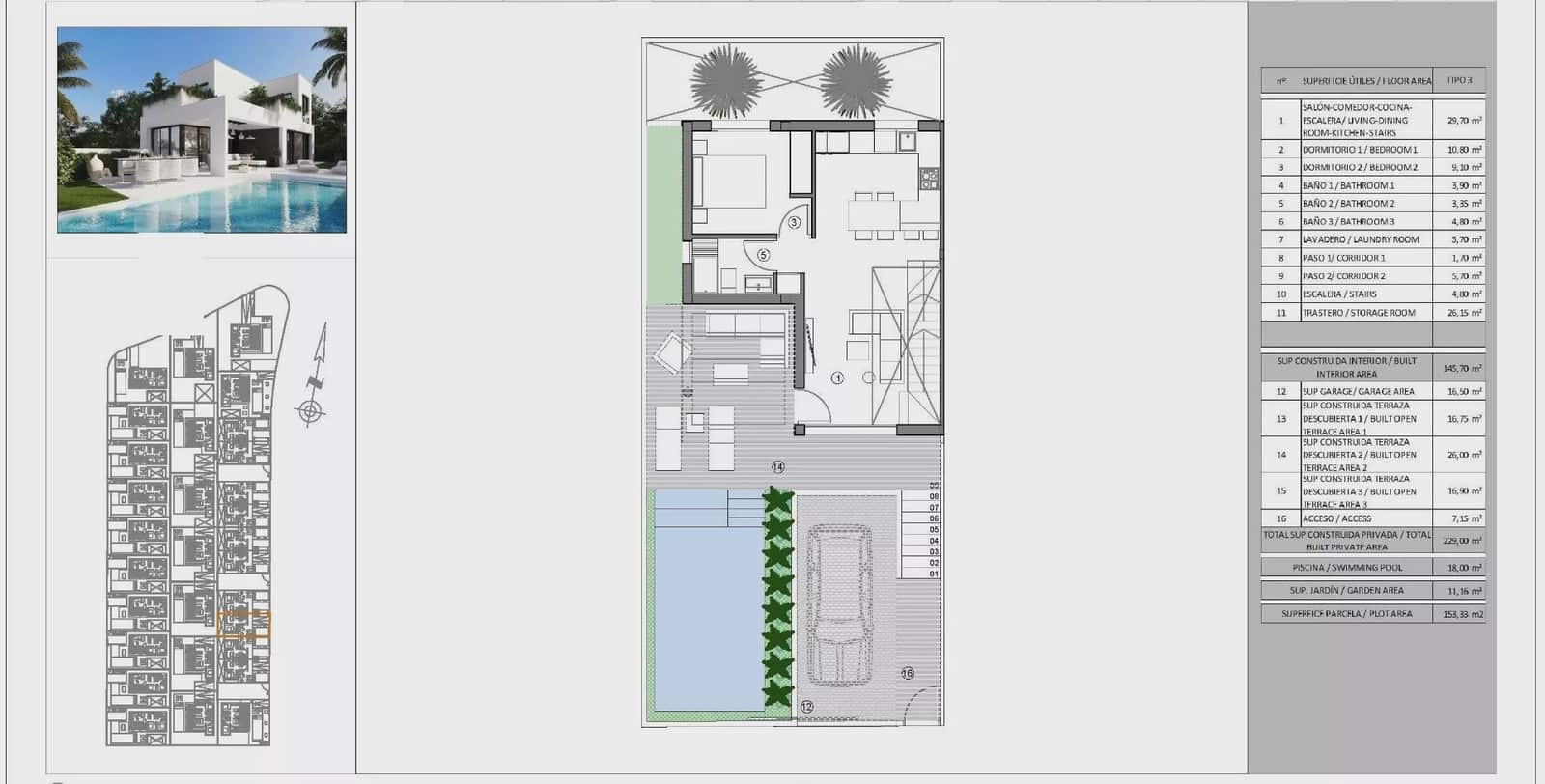 3 bedroom Villa for sale in Finestrat with pool garage - € 578,500 (Ref: 9086931)