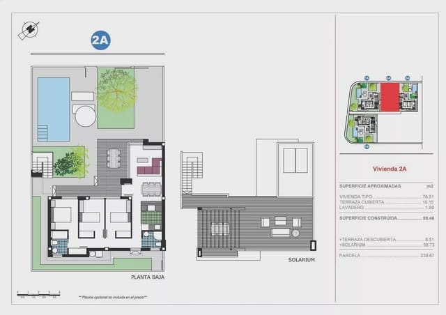 Pareado de 3 habitaciones en Els Poblets en venta con garaje - 415.000 € (Ref: 9086944)