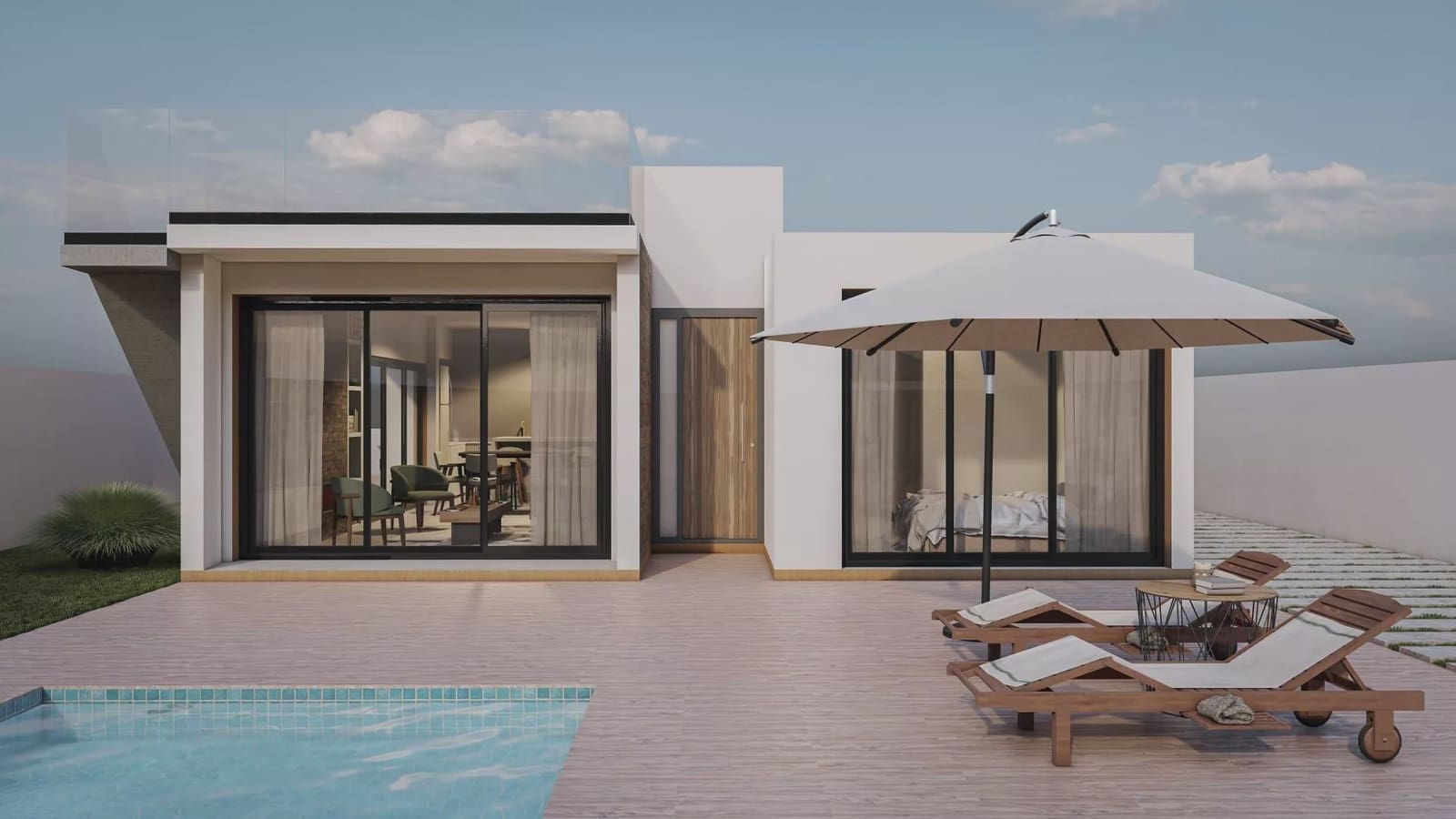3 bedroom Villa for sale in Las Casicas with pool garage - € 360,000 (Ref: 9087004)