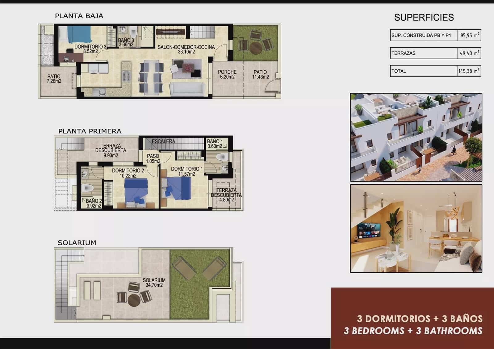 Casa de 3 habitaciones en Orihuela en venta con piscina garaje - 315.000 € (Ref: 9087019)