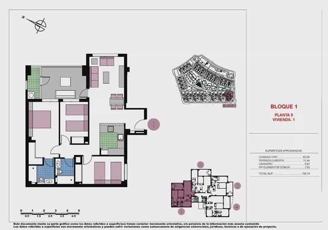 3 soverom Leilighet til salgs i Mil Palmeras, Pilar de la Horadada med svømmebasseng - € 455 000 (Ref: 9087033)