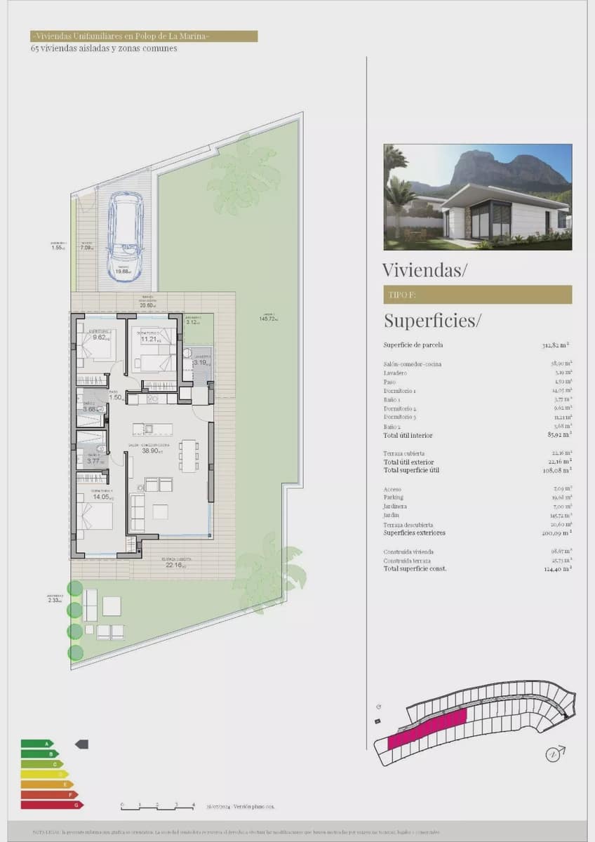 3 bedroom Villa for sale in Polop with garage - € 477,500 (Ref: 9087046)