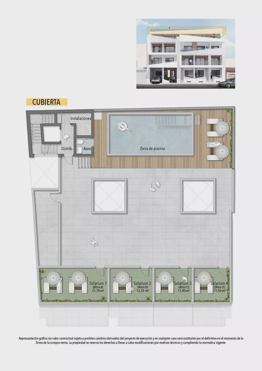 2 soverom Leilighet til salgs i Torrevieja med svømmebasseng garasje - € 350 000 (Ref: 9087085)