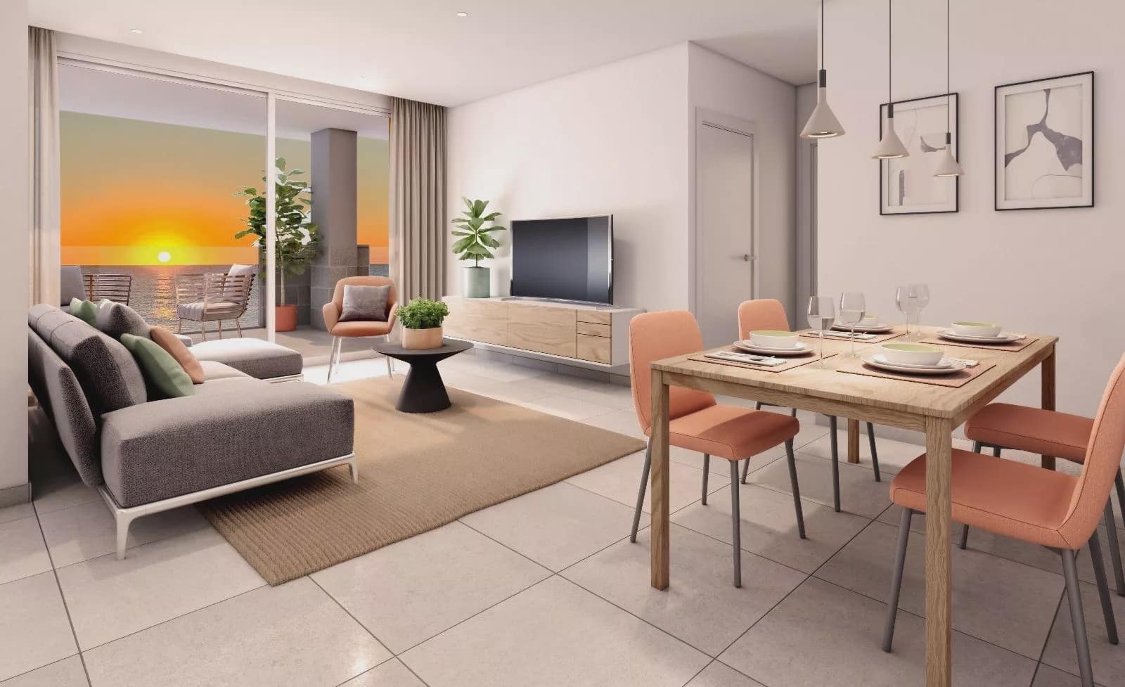 1 soverom Strandleiligheter til salgs i La Manga del Mar Menor med svømmebasseng - € 206 000 (Ref: 9087101)
