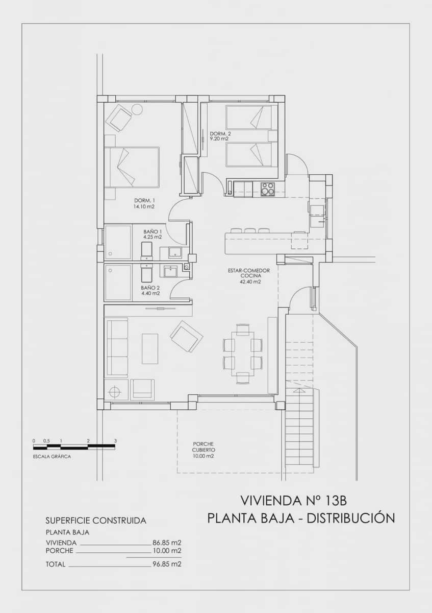 2 soverom Bungalow til salgs i San Miguel de Salinas med svømmebasseng garasje - € 339 000 (Ref: 9087113)
