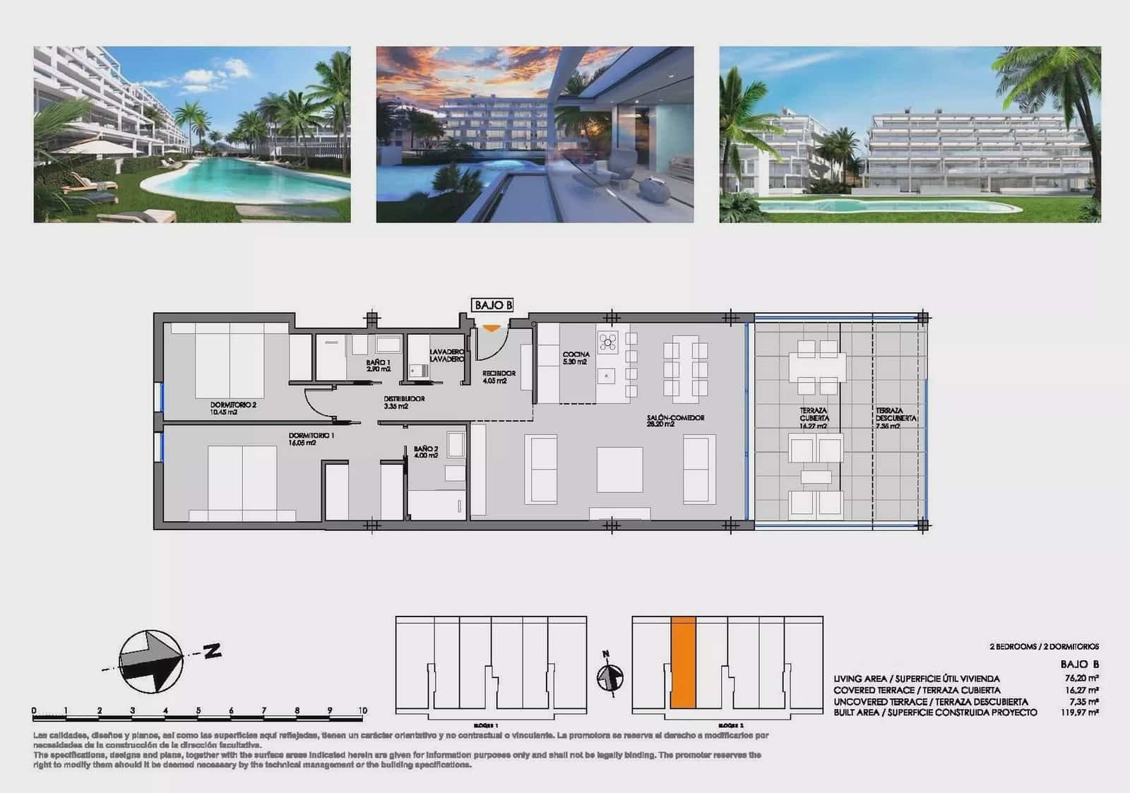 2 soverom Leilighet til salgs i Mar de Cristal med svømmebasseng garasje - € 354 000 (Ref: 9096045)