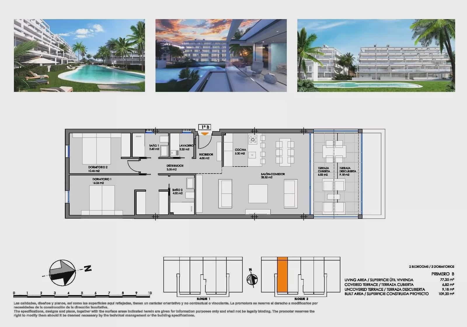 2 chambre Appartement à vendre à Mar de Cristal avec piscine garage - 308 000 € (Ref: 9096047)