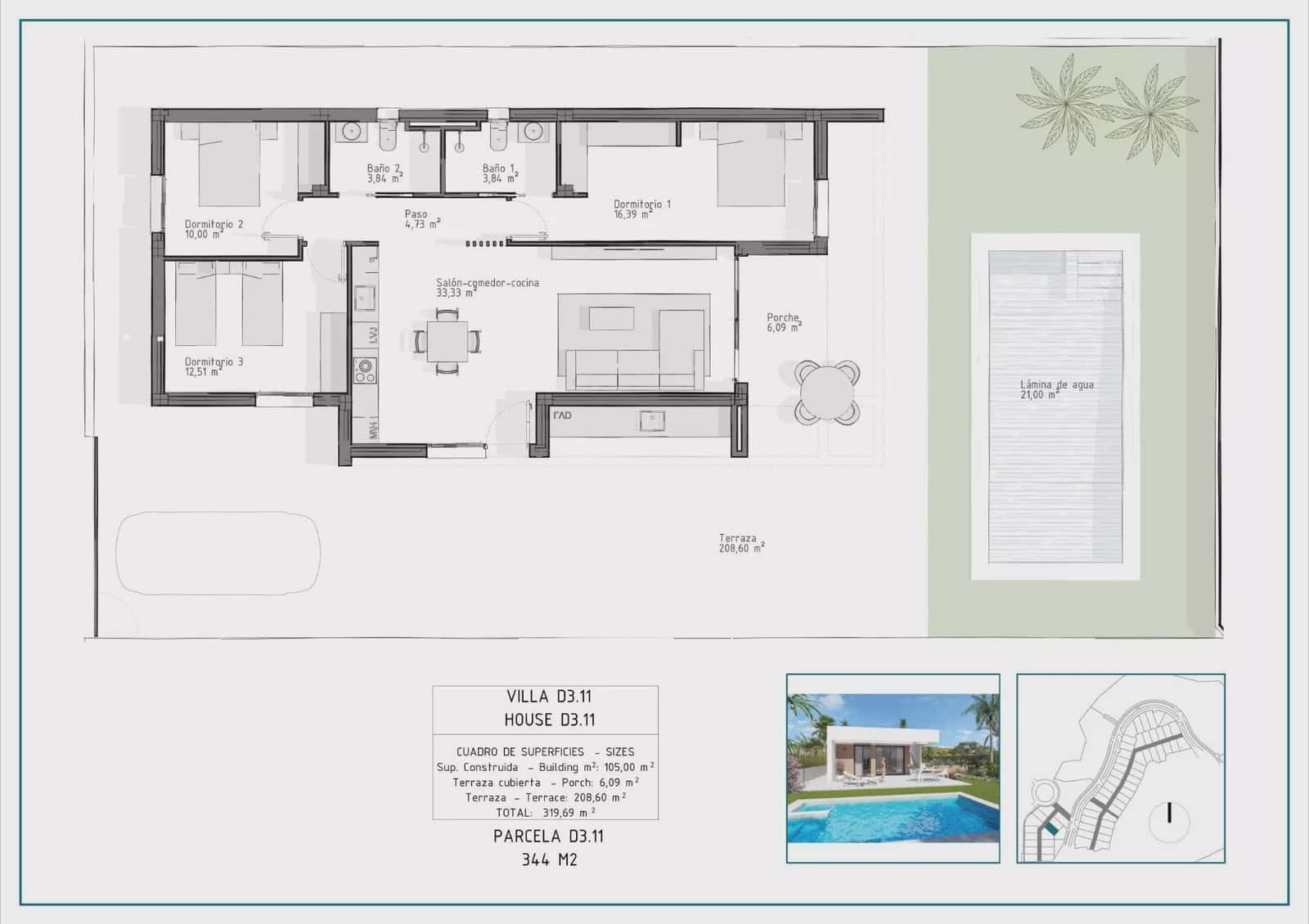 3 camera da letto Villa in vendita in Vera con garage - 465.000 € (Rif: 9096048)