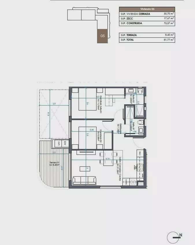 2 soverom Leilighet til salgs i Guardamar del Segura med svømmebasseng garasje - € 305 000 (Ref: 9164818)