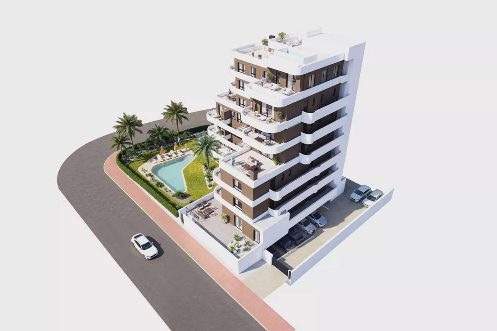 3 soverom Penthouse til salgs i Guardamar del Segura med svømmebasseng garasje - € 695 000 (Ref: 9164820)