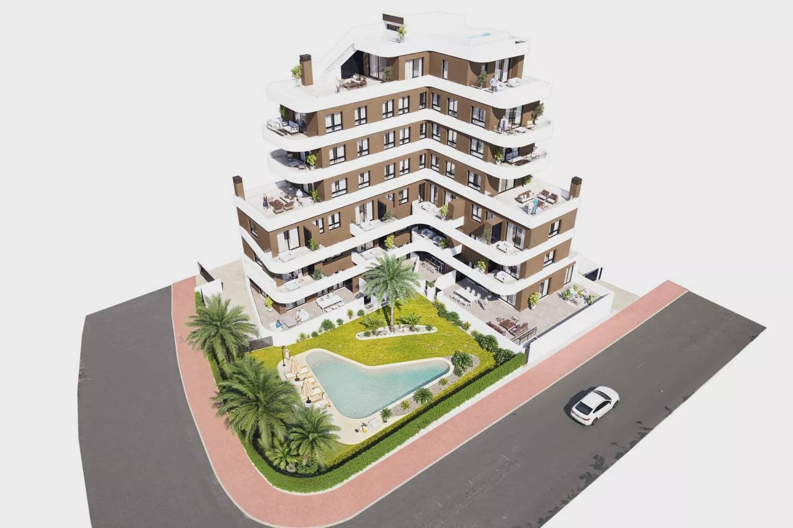 3 soverom Penthouse til salgs i Guardamar del Segura med svømmebasseng garasje - € 695 000 (Ref: 9164820)