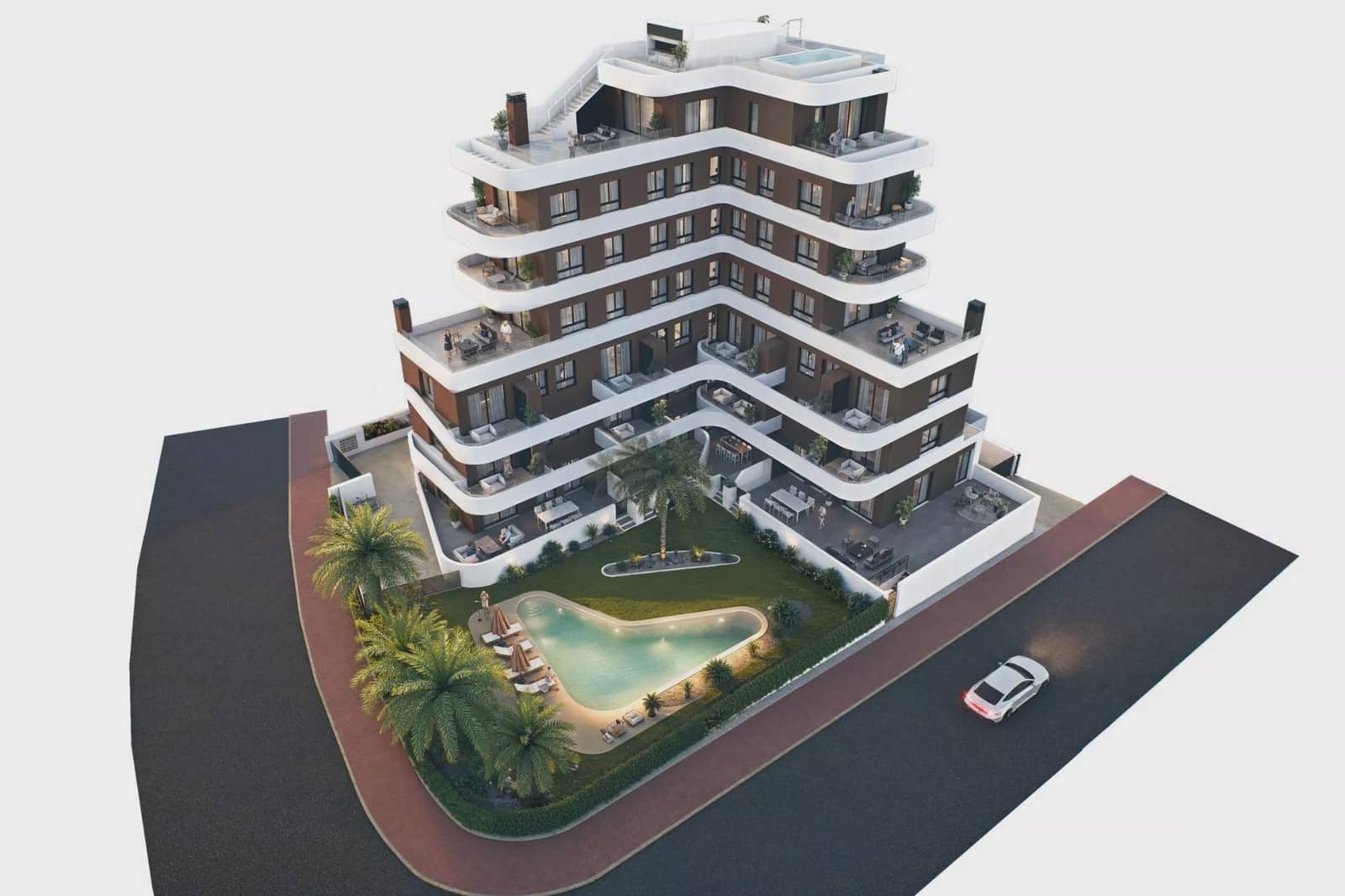 3 soverom Penthouse til salgs i Guardamar del Segura med svømmebasseng garasje - € 695 000 (Ref: 9164820)