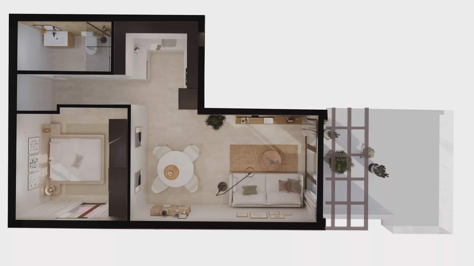 1 soverom Strandleiligheter til salgs i Vera med svømmebasseng garasje - € 187 950 (Ref: 9180406)