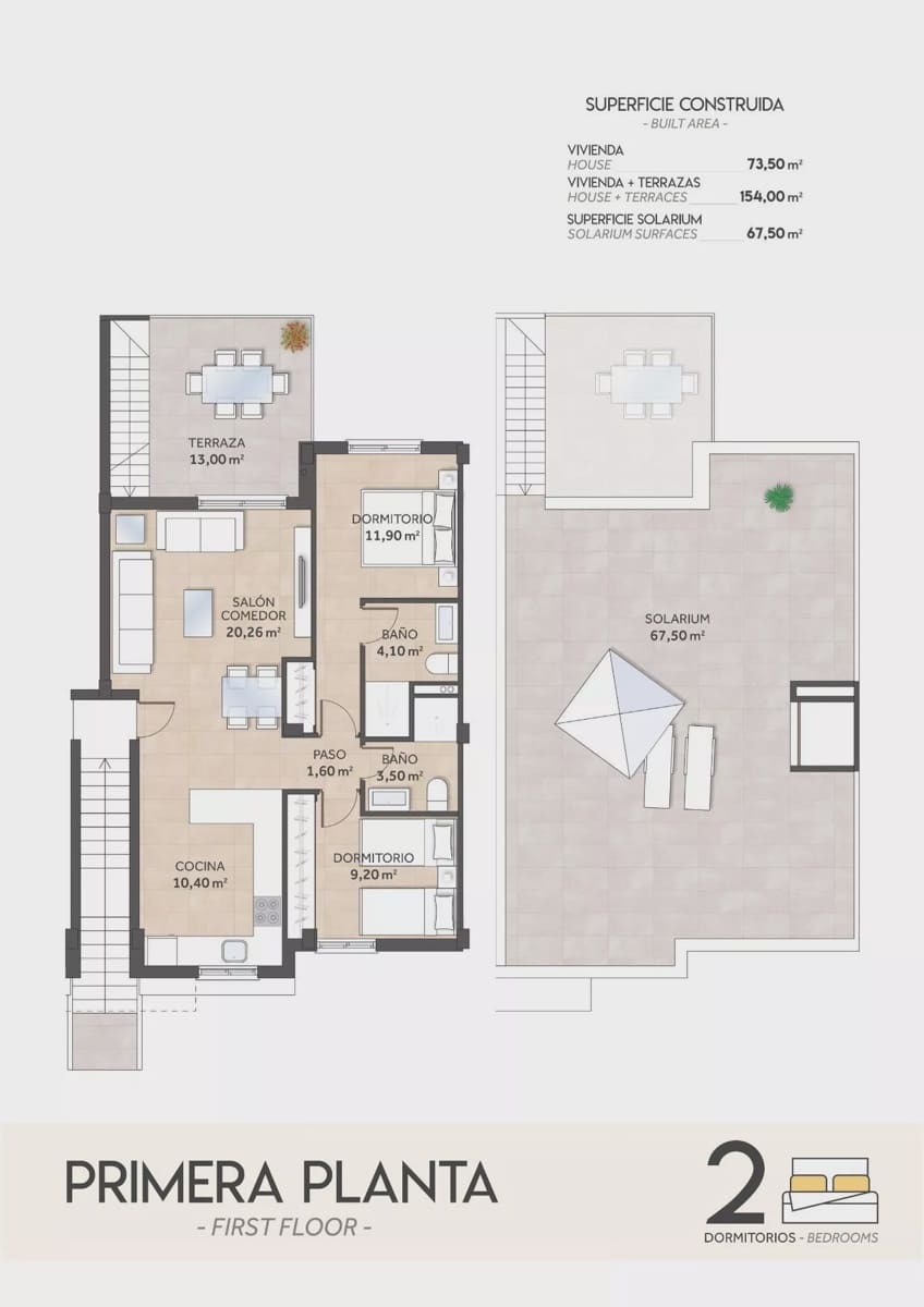 2 soverom Bungalow til salgs i San Miguel de Salinas med svømmebasseng garasje - € 262 900 (Ref: 9184660)