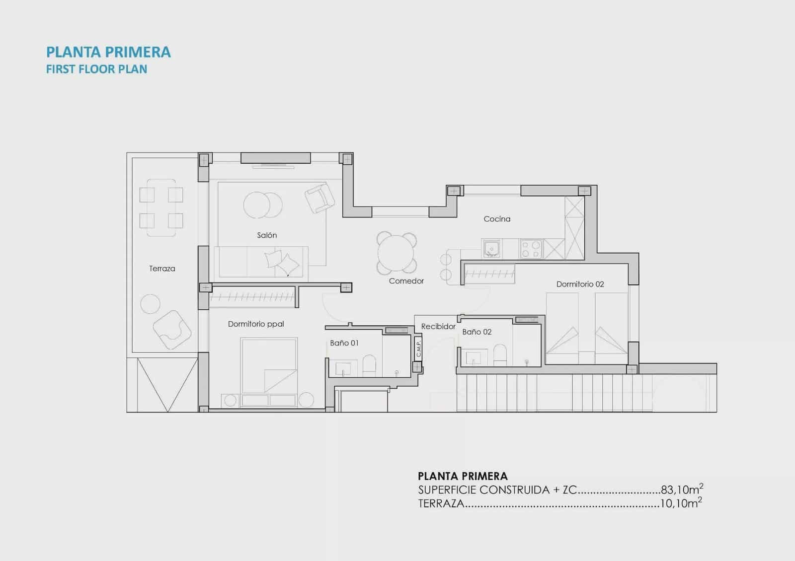 2 bedroom Apartment for sale in Torre-Pacheco with pool garage - € 289,900 (Ref: 9198262)