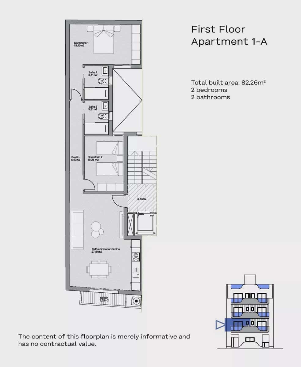 2 slaapkamer Appartement te koop in Torrevieja met zwembad - € 259.000 (Ref: 9223616)