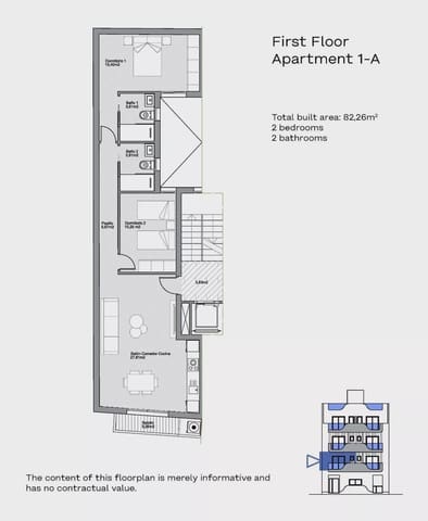 2 chambre Appartement à vendre à Centro - Muelle Pesquero, Torrevieja avec piscine - 259 000 € (Ref: 9223616)