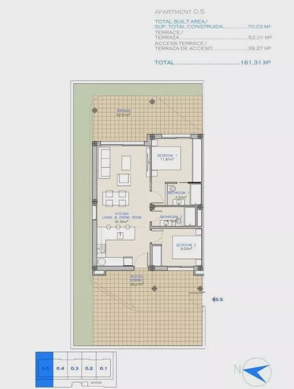 2 Zimmer Apartment zu verkaufen in Los Alcazares mit Pool Garage - 275.000 € (Ref: 9231822)