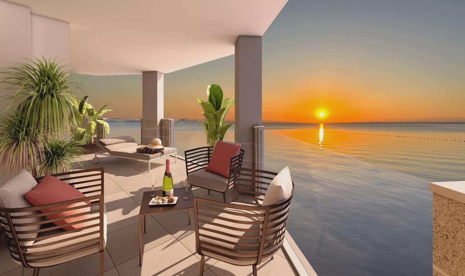 1 soveværelse Strandlejlighed til salg i La Manga del Mar Menor med swimmingpool - € 310.000 (Ref: 9289499)