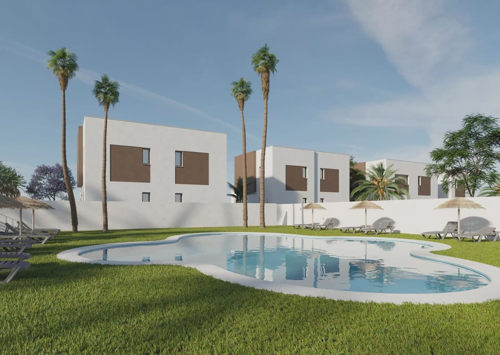 3 soverom Kjedet enebolig til salgs i La Marina med svømmebasseng - € 459 000 (Ref: 9293972)