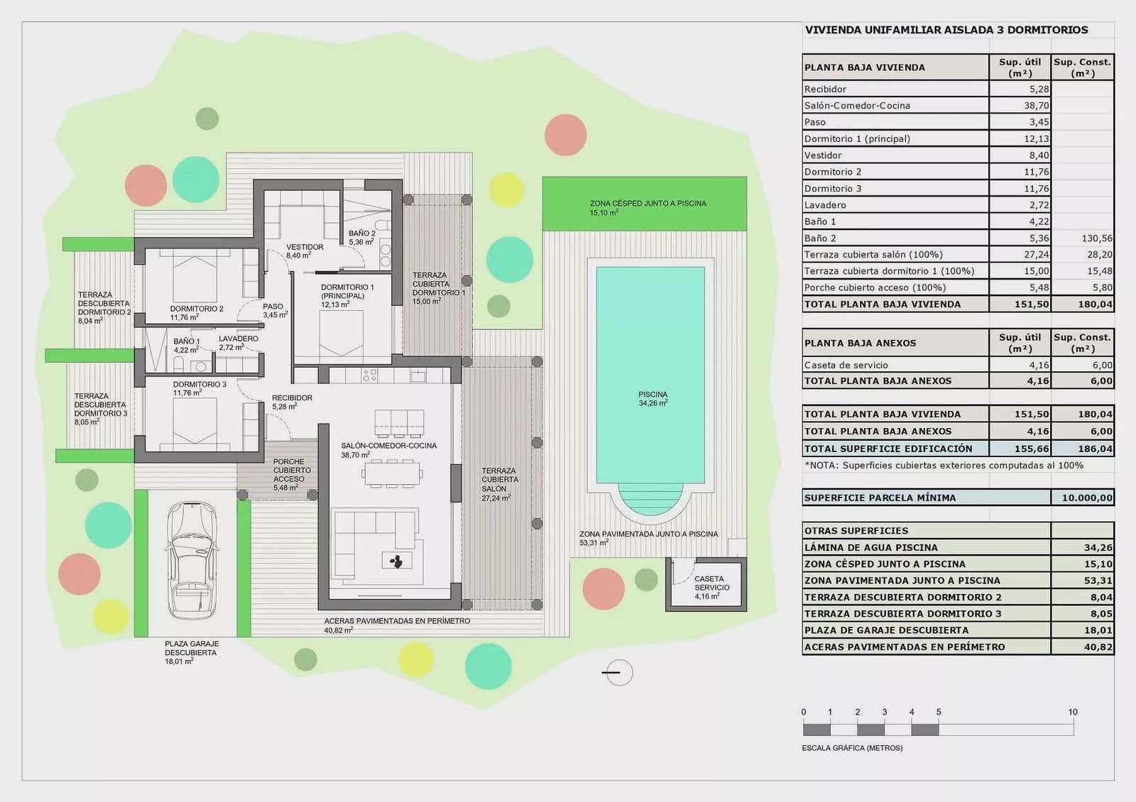 3 sovrum Villa till salu i Pinoso med pool - 455 000 € (Ref: 9298860)