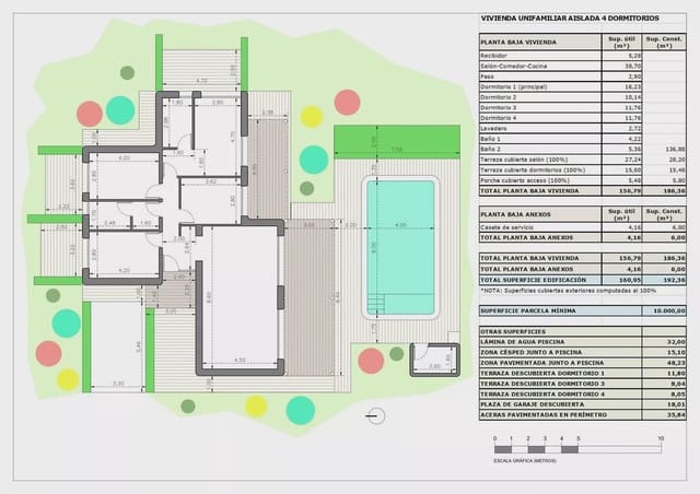 4 sypialnia Willa na sprzedaż w Pinoso z basenem garażem - 484 000 € (Ref: 9298864)