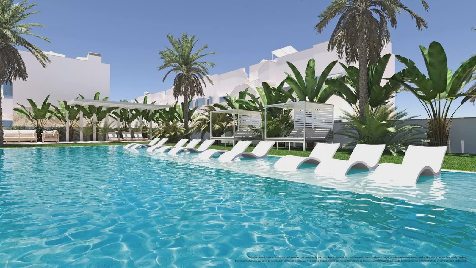 2 camera da letto Bungalow in vendita in Pilar de la Horadada con piscina garage - 395.000 € (Rif: 9314648)