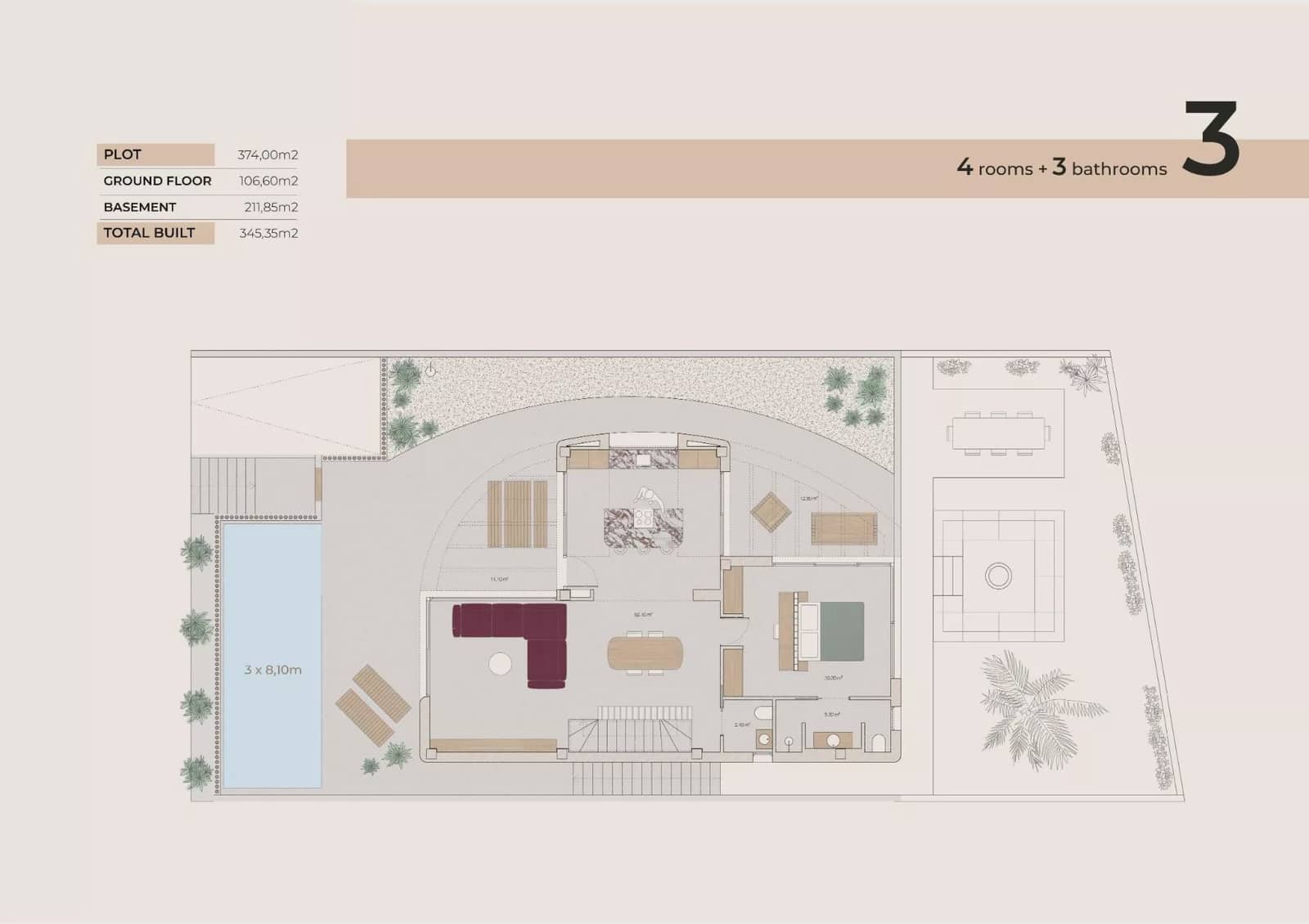 4 soverom Villa til salgs i Algorfa med svømmebasseng - € 830 000 (Ref: 9322336)