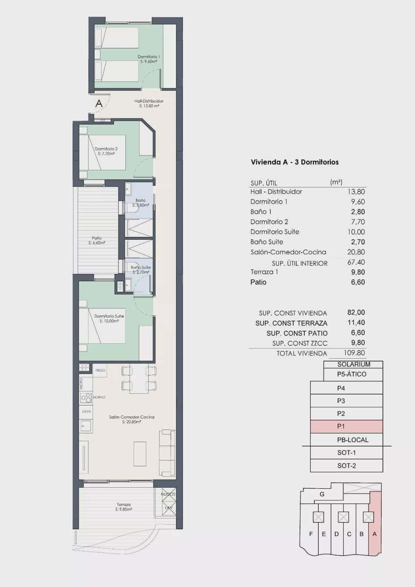 3 chambre Appartement à vendre à Torrevieja avec piscine - 439 000 € (Ref: 9360794)