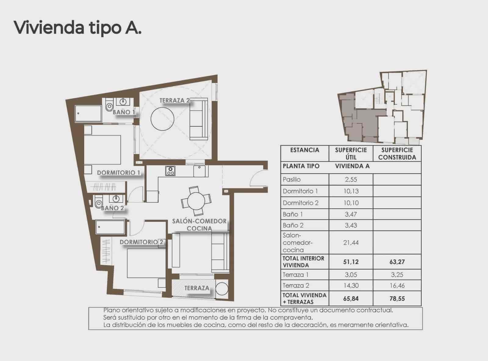 2 soverom Strandleiligheter til salgs i Torrevieja med svømmebasseng - € 287 000 (Ref: 9387764)
