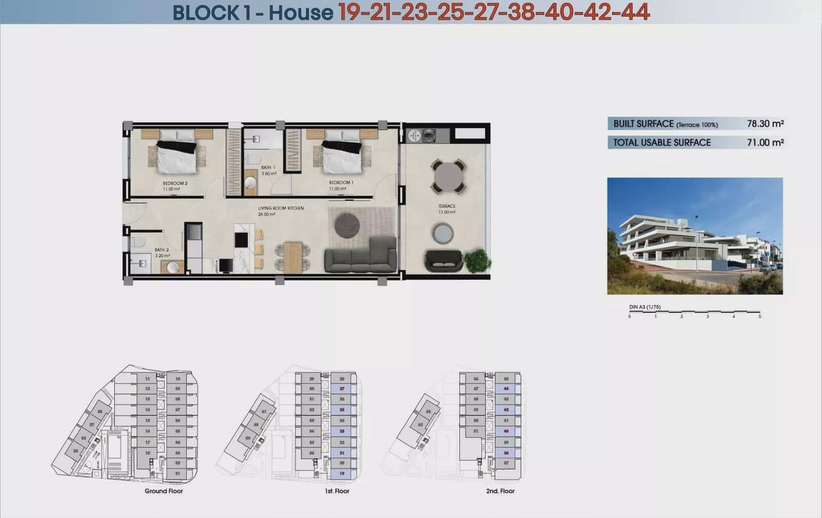2 Zimmer Apartment zu verkaufen in La Marina mit Pool Garage - 299.000 € (Ref: 9430963)