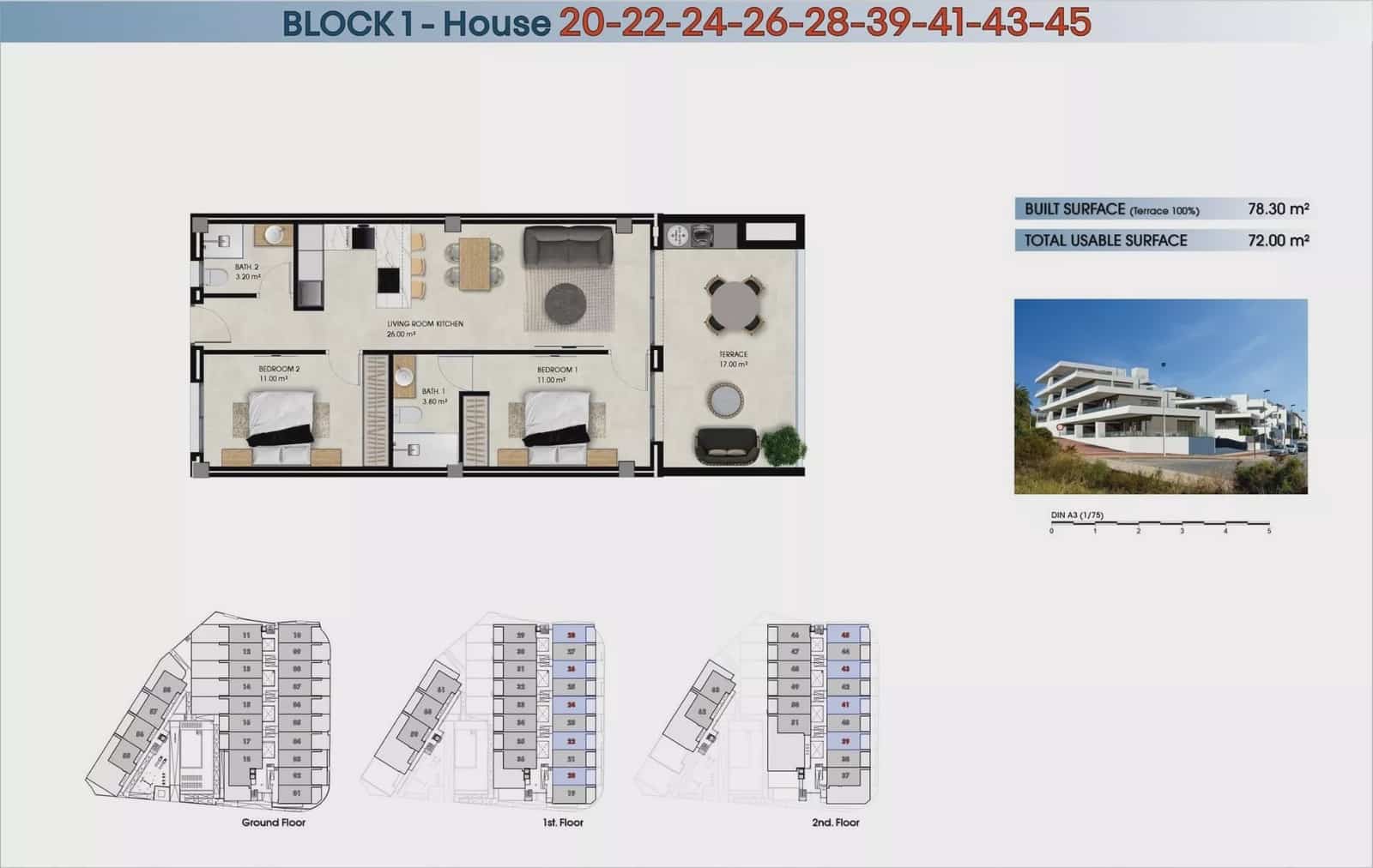 2 soverom Leilighet til salgs i La Marina med svømmebasseng garasje - € 248 000 (Ref: 9430969)