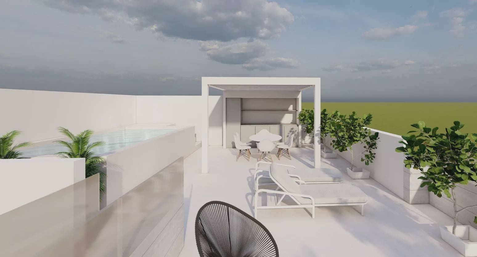 Bungalow de 2 habitaciones en Pilar de la Horadada en venta con piscina garaje - 359.000 € (Ref: 9437078)