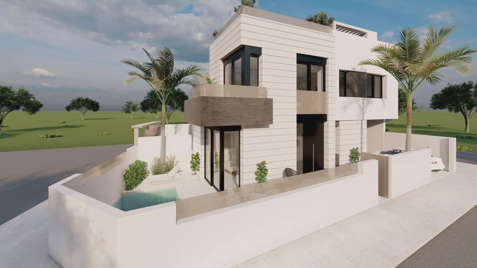 Bungalow de 2 habitaciones en Pilar de la Horadada en venta con piscina garaje - 359.000 € (Ref: 9437078)