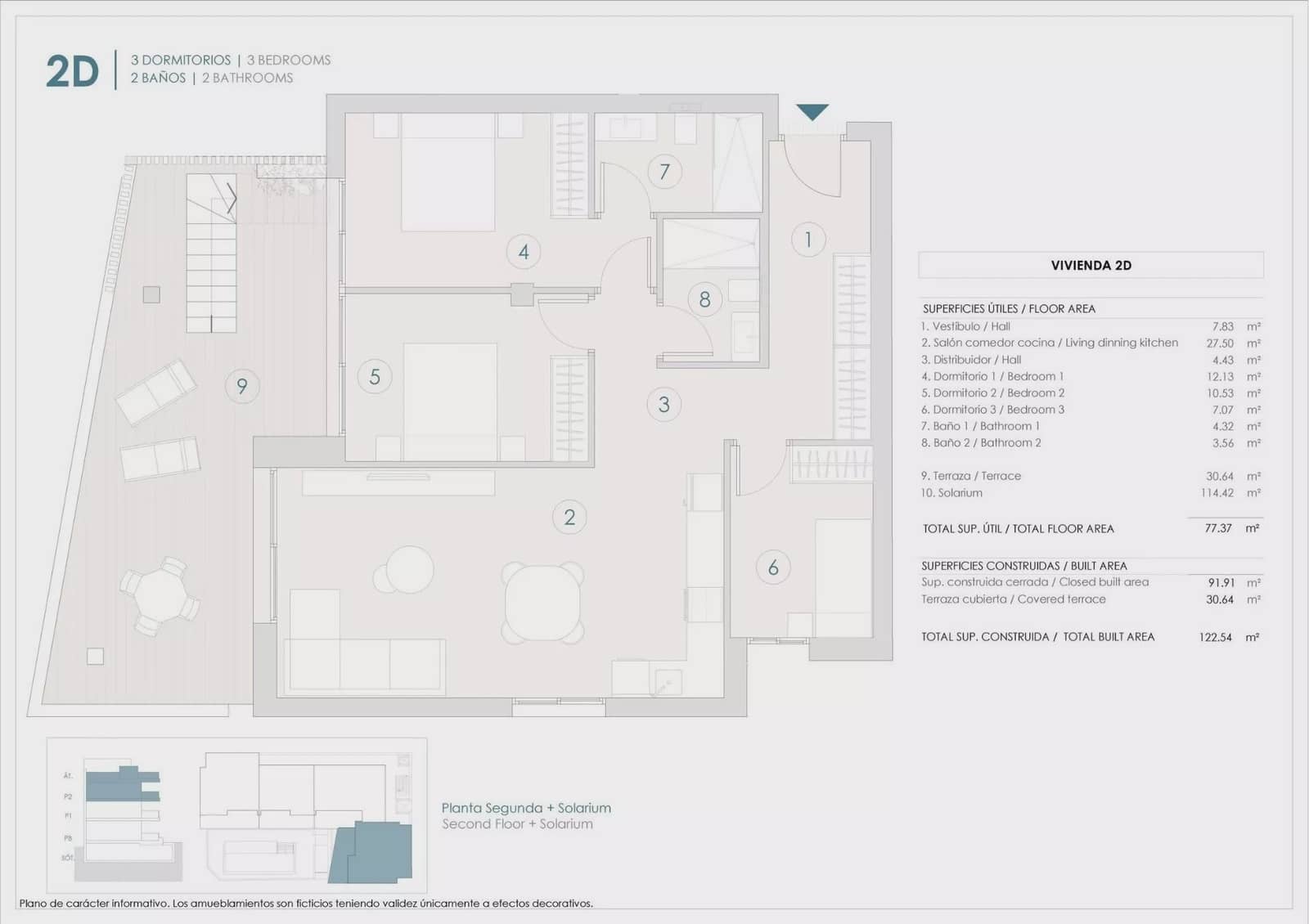 3 slaapkamer Penthouse te koop in Benijofar met zwembad garage - € 410.000 (Ref: 9452965)