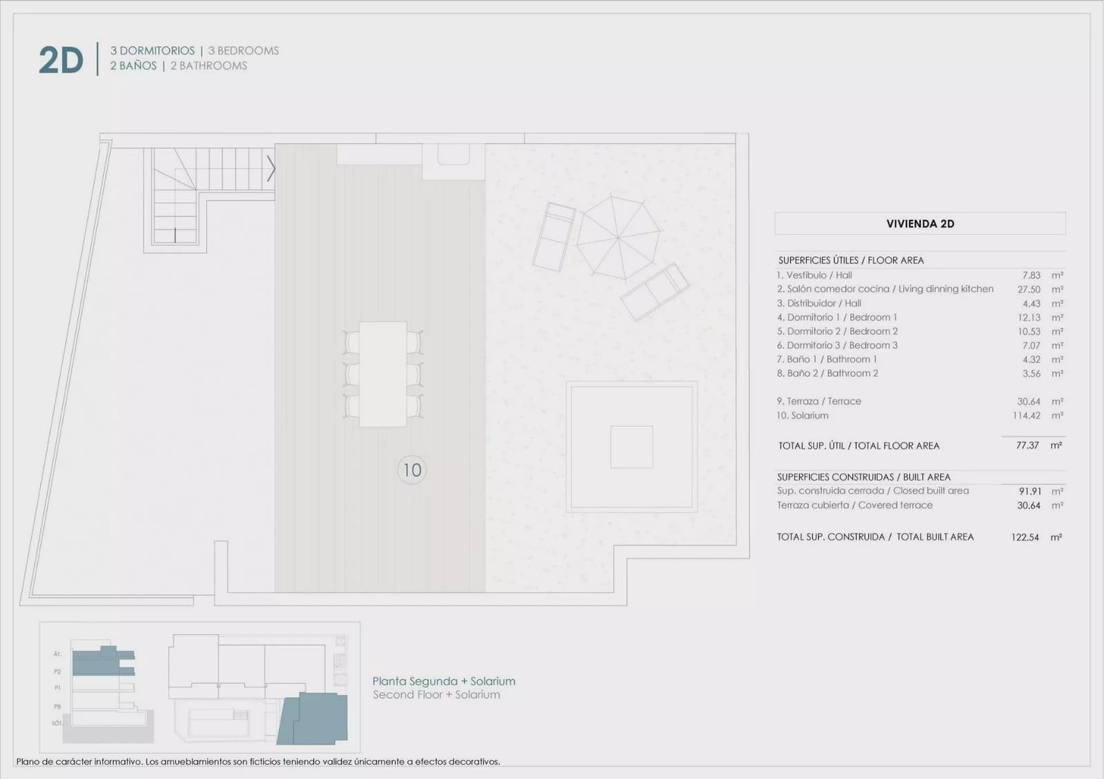 3 slaapkamer Penthouse te koop in Benijofar met zwembad garage - € 410.000 (Ref: 9452965)