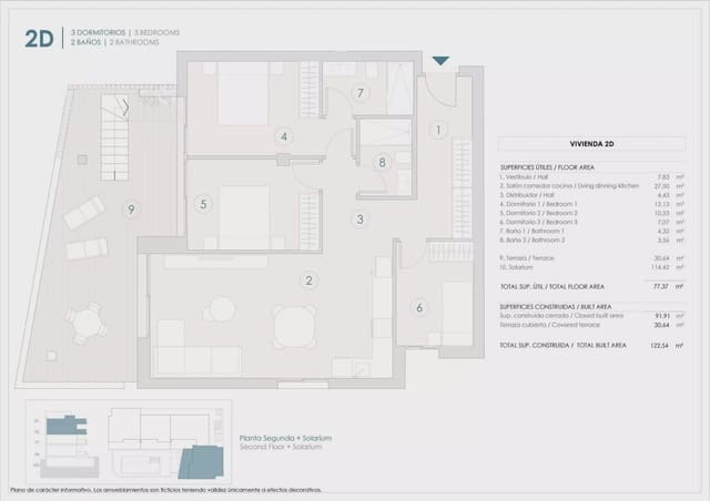 3 bedroom Penthouse for sale in Benijófar with pool garage - € 410,000 (Ref: 9452965)